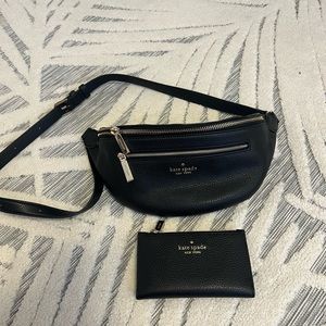 Kate Spade belt bag with matching wallet